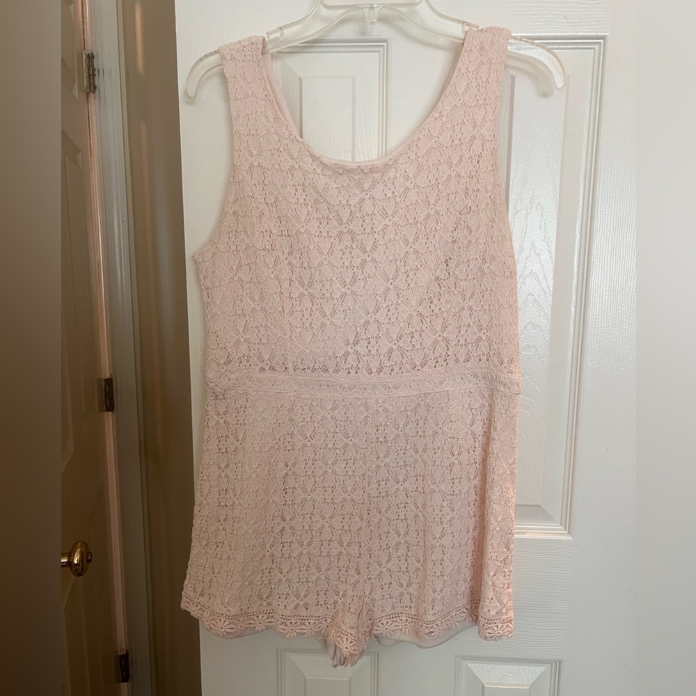 Light pink size large romper